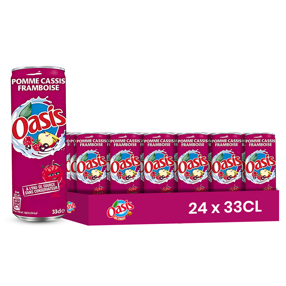 Oasis Pomme Cassis Framboise 33cl - Pack de 24