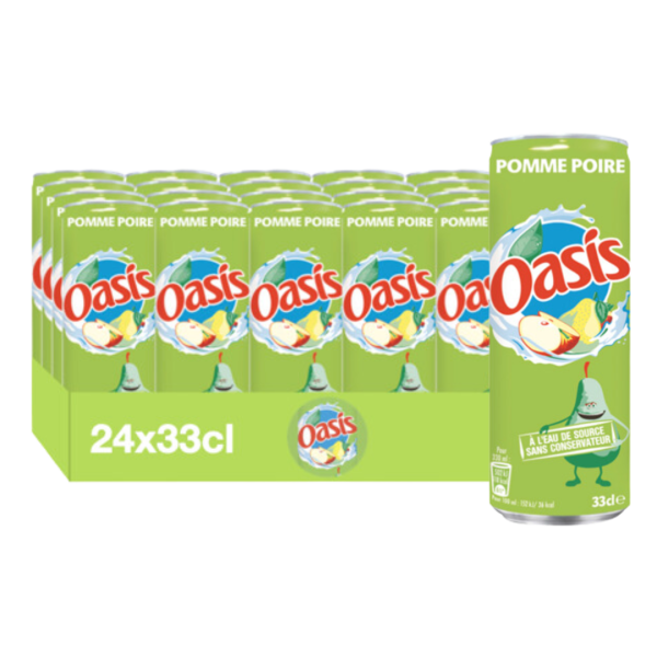 Oasis Pomme Poire 33cl – Pack de 24