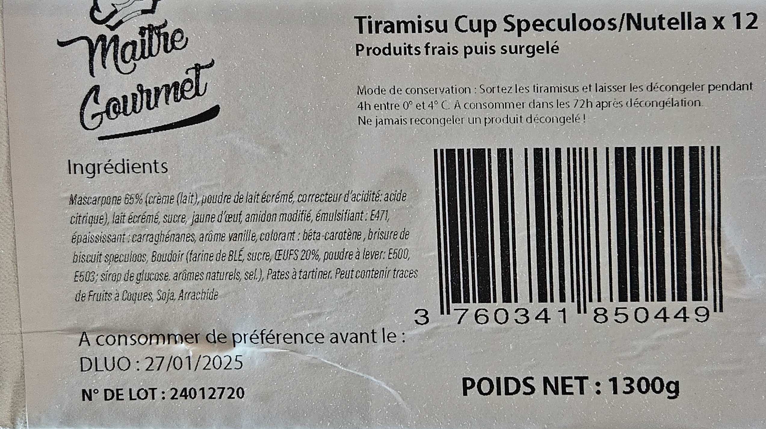 Image de Tiramisu Cup Speculos Nutella
